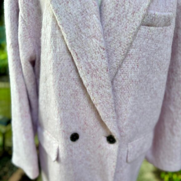 J.Crew Relaxed Topcoat in Italian Brushed Wool - Dusty Rose/Pink - Size Large - Picture 4 of 11